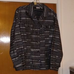 Chicos 2 Dressy Jacket, Chest Pockets / Little Bling